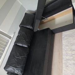 Corner Sofa Bed - Black
