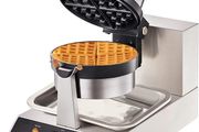 Commercial Belgian Waffle Maker 1300W Round Stainless Steel