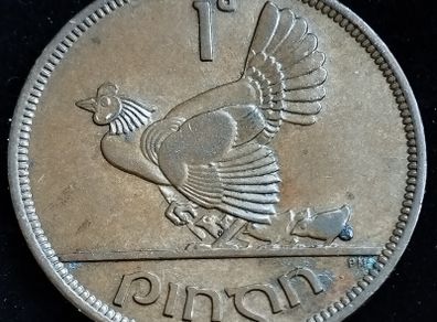 Ireland - 1946 - 1 Penny - Hen - AU - KM.11 - [2734]
