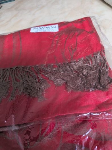 Pashmina  100% Pashmina.   In Original Package.  (Not Opened)