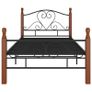 Bed Frame Black Metal 90x200 cm Image 6