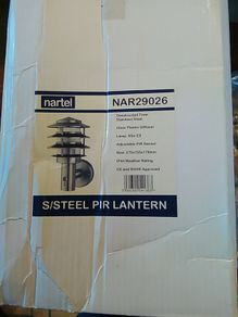Outdoor Stainless Steel Wall Light with PIR