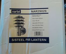 Outdoor Stainless Steel Wall Light with PIR
