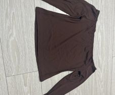 brown crop top