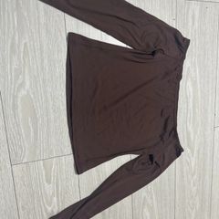 brown crop top