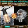 15M/49FT Romote Control Outdoor String lights Mains Powered with 25LED Shatterproof Bulbs, 8 Modes Waterproof Garden String Lights for Indoor Outside Wedding Patio Party (FREE POSTAGE) Image 7