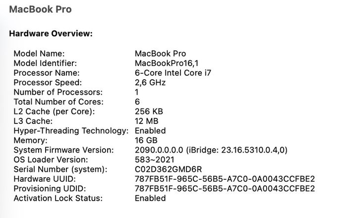 For Sale or Trade: High-Spec MacBook Pro 16" (2019) A2141