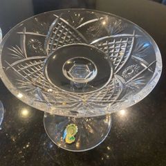 Waterford Crystal pair of matching compote dishes