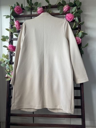 jacket beige longline marks & spencers size 8-10