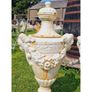 Pair of Tall Cast Iron Urn with Lid H356 Image 3