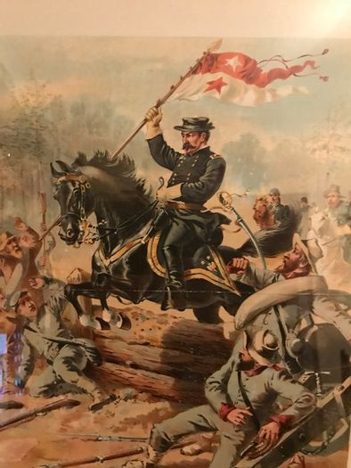 General Phil Sheridan 1865 at Five Forks framed