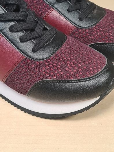 Women's Tommy Hilfiger City Iconic Knitted Trainers  Runners Purple Burgundy Size Uk 5 Eu 38