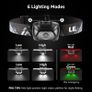 NEW SALE | (2 Pack) Super Bright LED Headlamp with 6 Lighting Modes, Waterproof, Battery Powered LED Lightweight Headlight Image 4