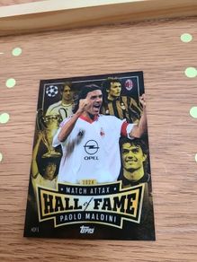Paolo Maldini Hall of Fame Chrome Card