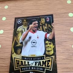 Paolo Maldini Hall of Fame Chrome Card