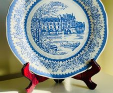 Gien France Chateau de la Loire Chenonceaux Dessert Plate BNIB Collectible Faience