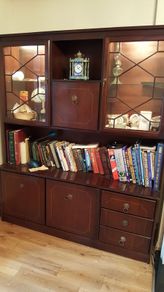 Solid Mahogany 2 piece unit
