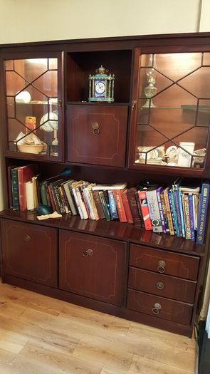 Solid Mahogany 2 piece unit