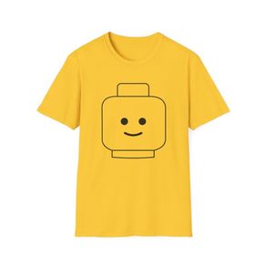 Lego Head T-Shirt Funny Gift Birthday PICK YOUR FACE