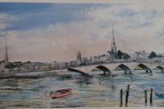 View of Wexford Bridge Colour Print by Mai McElroy