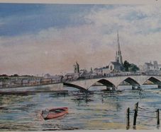 View of Wexford Bridge Colour Print by Mai McElroy
