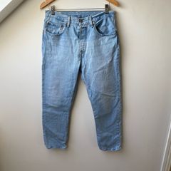 Levi's 501 Original Cropped Light Wash Jeans
