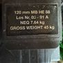 Military ammunition missile metal case Image 2