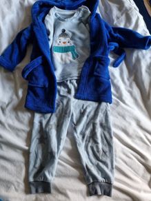 pajamas and dressing gown, bathrobe