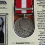 Fenian Raid Canada Medal 1866 Timothy O'Hea VC commemorative replica medal & 2010 stamp first day cover Image 5
