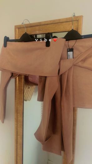 PLT faux suede Co ord outfit size 12 petite