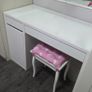 desk or dresser with drawers and door Image 3