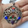 Claddagh pendant, Jewellery, Sol D'Or necklace,Statement jewellery, gift. Image 7