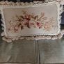 Antique French Aubusson Cushion. Image 5
