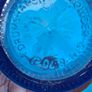 Beautiful Old Blue Glass Gunpowder Gin Bottle, Embossed Gunpowder, Postage Available or Collection Image 6