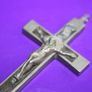 Antique Catholic Crucifix 3,2" Image 4