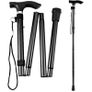 Folding Walking Stick, Adjustable Image 9