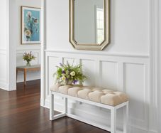 Upholstered benches on wooden frames 100x30cm