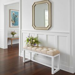 Upholstered benches on wooden frames 100x30cm