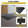 Rubber Threshold Ramp, 6.5 cm Rise Threshold Ramp Doorway, 3 Channels Cord Cover Rubber Solid Threshold Ramp Image 4