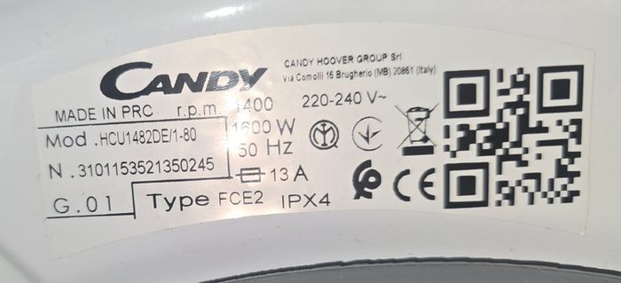 Candy Washing Machine and Slimline Dishwasher