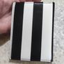VICTORIA'S SECRET Passport Cover Iconic Black And White Stripe Image 4