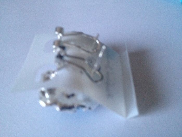 Brand new Turquoise / light blue Rose & Diamond earrings