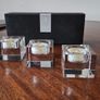 Jesmond glass tea light holder x 3 Image 3