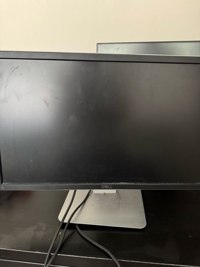 Desk and 2x monitors