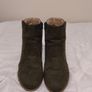 Green Suede Ankle Boots Image 2