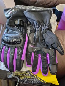padded motorbike gloves