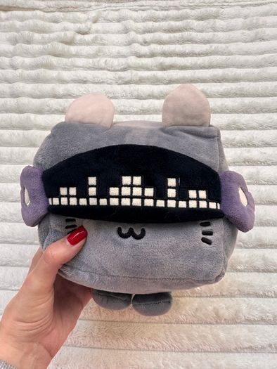 Pet Simulator X Techno Cat Plush with Headphones approx. 18 cm. Used Please see photos