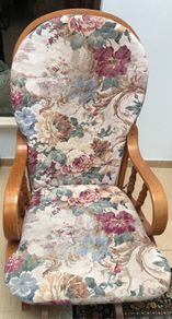 Solid Oak Wood Rocking Chair