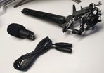 XLR microphone with the arm and shock mount