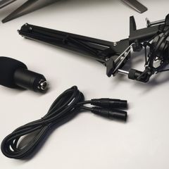 XLR microphone with the arm and shock mount